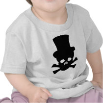 Heavy Metal Skull with Top hat T Shirt