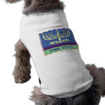 Hebrew Script Menorah Dog Shirts