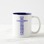 Hebrews 12:2 - Blue mug
