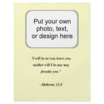 HEBREWS 13:5 flyers