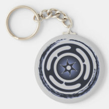 Hecate's Wheel (Blue) Keychain