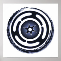Hecate's Wheel (Blue) Print