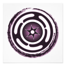 Hecate's Wheel (Purple) Invitations