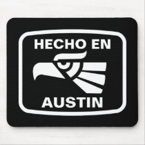 Hecho en Austin personalizado custom personalised Mousemats