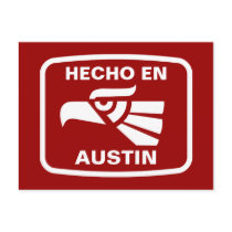 Hecho en Austin personalizado custom personalised Postcard