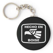 Hecho en Boise personalizado custom personalised Key Chain