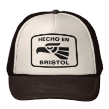Hecho en Bristol personalizado custom personalised Hats