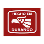 Hecho en Durango personalizado custom personalised postcards