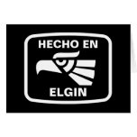 Hecho en Elgin personalizado custom personalised cards