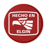 Hecho en Elgin personalizado custom personalised magnets