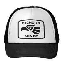 Hecho en Minot  personalizado custom personalised Mesh Hats