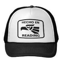 Hecho en Reading personalizado custom personalised Mesh Hats