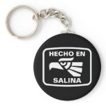 Hecho en Salina personalizado custom personalised keychains
