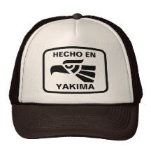Hecho en Yakima  personalizado custom personalised Mesh Hat