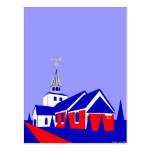 Hedensted Church Postcard