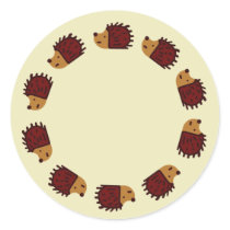 Hedgehog Crossing Stickers