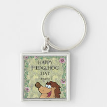 Hedgehog Day February 2 Key Chain