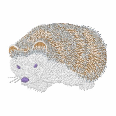 Hedgehog Embroidered Hooded Sweatshirt