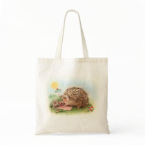 Hedgehog Summer afternoon Tote Bag