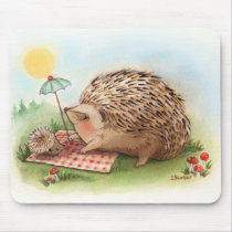 Hedgehog Summer afternoon Mousemats