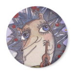 Hedgehog who loved music magnets