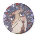 Hedgehog who loved music magnets