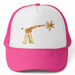 Hee Hee Hee!! cartoon giraffe Hat