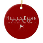 Heels Down Christmas Ornament