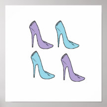 Heels Pop Art Posters