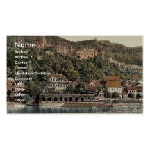 Heidelberg, seen from the Hirschgasse, Baden, Germ Business Card