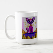 Heiress, Fantasy Anime Fairy Kitty Coffee Mug