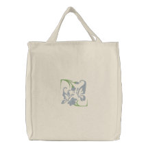 Heirloom Butterfly Embroidered Tote Bag