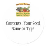 Heirloom Gardens Custom Seed Packet Labels stickers