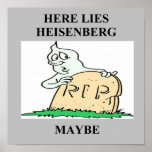 heisenberg uncertainty principle joke posters
