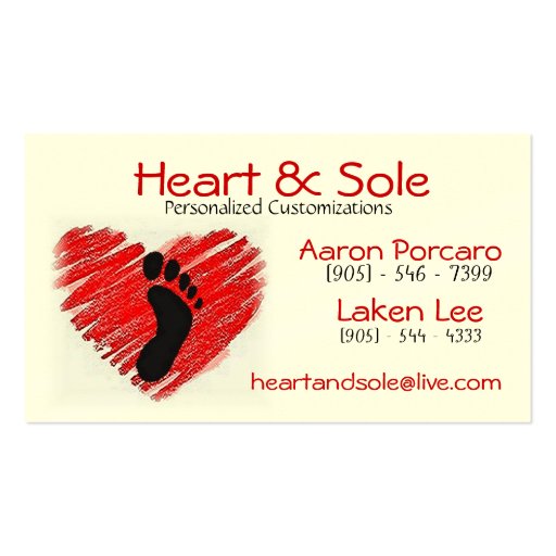 hekkkart, Heart Business Cards