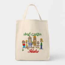 Held Captive in Idaho Tote Bags