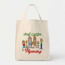 Held Captive in Wyoming Tote Bags