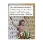 Helen Keller Quote Collage Postcard