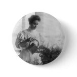 Helen Keller Watering Plants Portrait buttons