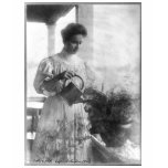 Helen Keller Watering Plants Portrait t-shirts