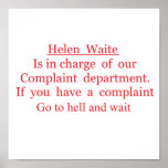 helen  waite posters