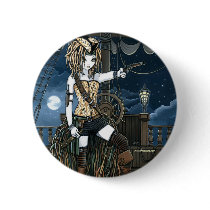 "Helena" Sky Pirate Ship Moon Fae Button
