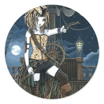"Helena" Sky Pirate Ship Moon Fae Stickers