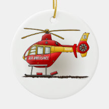 Helicopter Ambulance Air Ambulance Ornament