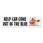 Helicopter Ambulance Bumper Sticker HCOB