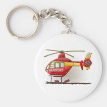 Helicopter Ambulance Keychain