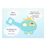 Helicopter Birthday Invitation