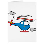 Helicopter Blue an Red Card