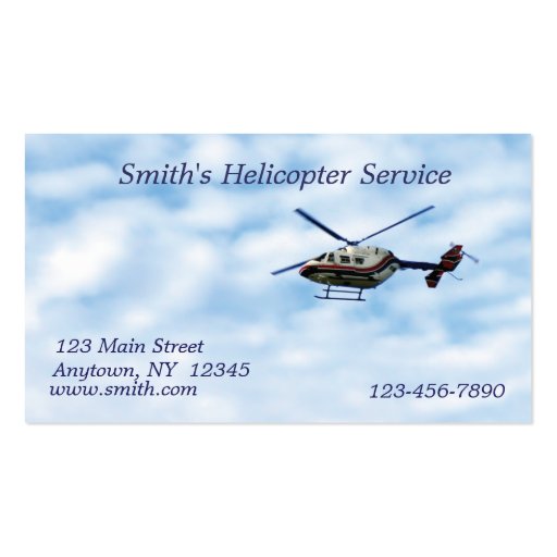 Helicopter Business Card