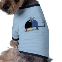 Helicopter Dog T Shirt